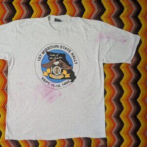 Size 2XL Vintage 1993 Harley Davidson T-Shirt Missouri Rally Distressed Tee h133